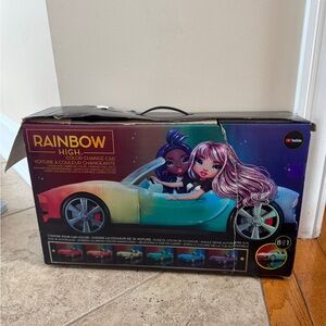 NWT Rainbow High Color-Changing Convertible Car Girls Kids Toddler